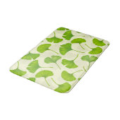 Ginkgo patroon op wit badmat (Gekanteld)