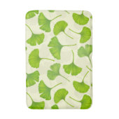 Ginkgo patroon op wit badmat (Voorkant Verticaal)