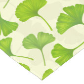 Ginkgo patroon op wit korte tafelloper (Hoek)