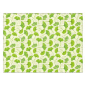 Ginkgo patroon op wit tafelkleed (Voorkant (Horizontaal))