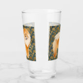 GINKGO Red Chow 16 oz glazen design voor- en achte (Links)