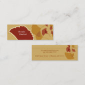 Ginkgo Skinny Profile Card Mini Visitekaartje (Voorkant / Achterkant)