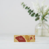 Ginkgo Skinny Profile Card Mini Visitekaartje (Staand voorkant)