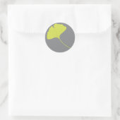 Ginkgo-Sticker Ronde Sticker (Tas)