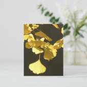 Ginkgo Sunny Autumn Leaves DIY Postcard Feestdagenkaart (Staand voorkant)