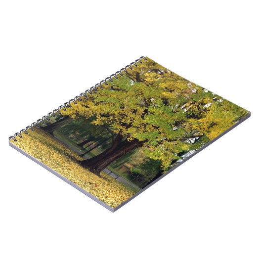 Ginkgo Tree in de Herfst Notitieboek (Linkerzijde)