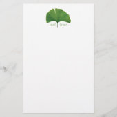 Ginkgo Tree Leaf Briefpapier (Voorkant)