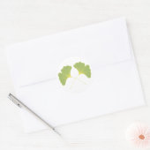 Ginkgo Tree Lente Groene bladeren Ronde Sticker (Envelop)