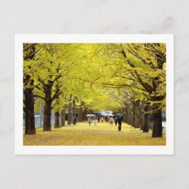 Ginkgo Trees: Showa Kinen Park, Tokio Briefkaart