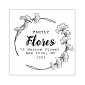 Ginkgo verlaat ongekende persoonlijke naam rubberstempel (Afrduk)