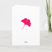 Ginkgo verliest moderne met sympathie kaart (Achterkant)