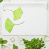 Ginkgo verliest Natuur Art Kitchen Towel Theedoek (Gevouwen)