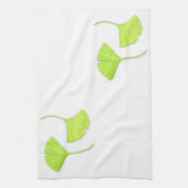 Ginkgo verliest Natuur Art Kitchen Towel Theedoek (Verticaal)
