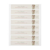 Ginkgo Waterverf Bloemen Bruiloft Retouradres (Vel)