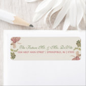 Ginkgo Waterverf Bloemen Bruiloft Retourlabel Etiket (Insitu)