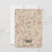 Ginkgo Waterverf Bloemen Bruiloft Save the Date Kaart (Achterkant)