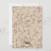 Ginkgo Waterverf Bloemen Vrijgezellenfeest Kaart (Achterkant)