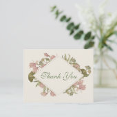 Ginkgo Waterverf Floral Wedding Dank je Briefkaart (Staand voorkant)