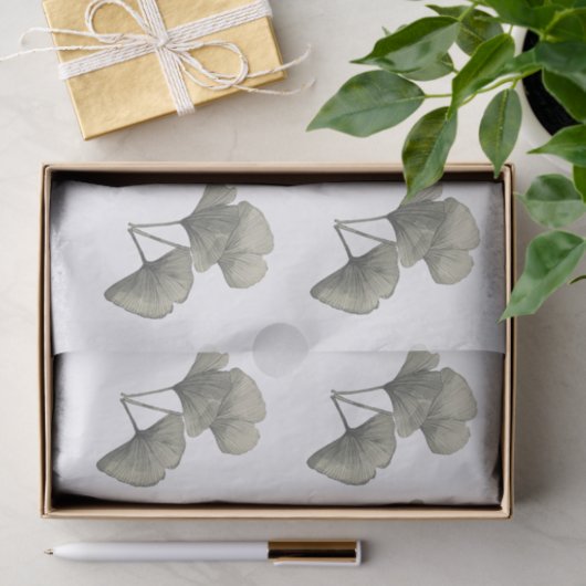 Ginkgo Weefseldocument Tissuepapier (Geschenk)