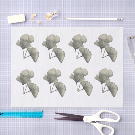 Ginkgo Weefseldocument Tissuepapier (Craft)