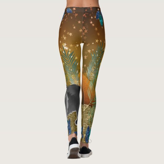 GINKGO zwarte chow - leggings in het zuidwesten (Achterkant)