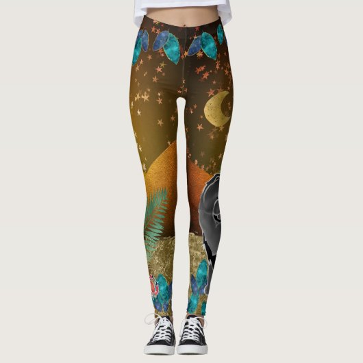 GINKGO zwarte chow - leggings in het zuidwesten (Voorkant)