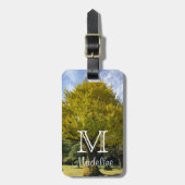 Ginkgoboom van Gulden Geel Bagagelabel (Voorkant verticaal)