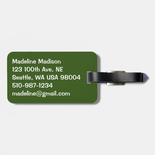 Ginkgoboom van Gulden Geel Bagagelabel (Achterkant horizontaal)