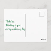 Ginkgoboom van Gulden Geel Briefkaart (Achterkant)