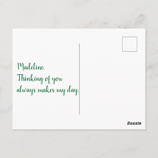 Ginkgoboom van Gulden Geel Briefkaart (Achterkant)