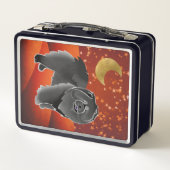 GINKGO's zwarte doos - Metalen lunchbox (Achterkant)