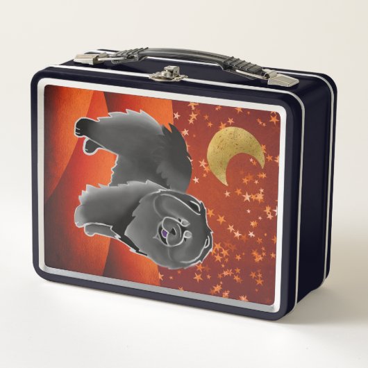 GINKGO's zwarte doos - Metalen lunchbox (Voorkant)