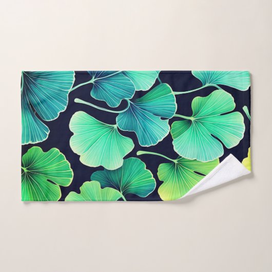 Ginko biloba bladeren bad handdoek (Handdoek)