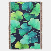 Ginko biloba bladeren deken (Voorkant Verticaal)