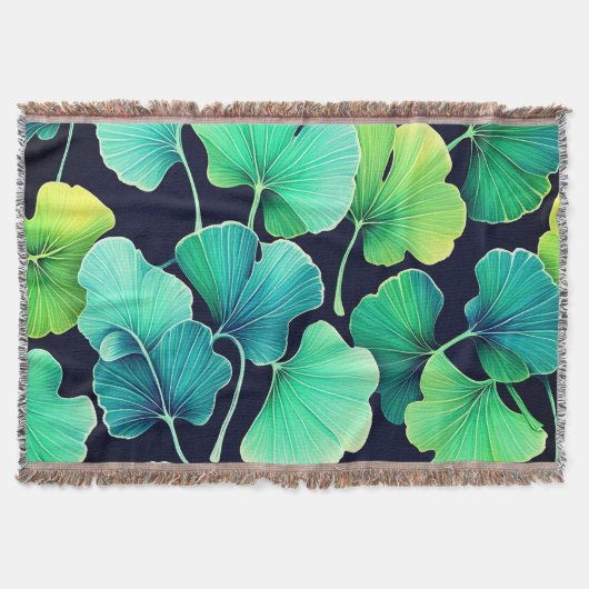 Ginko biloba bladeren deken (Voorkant)