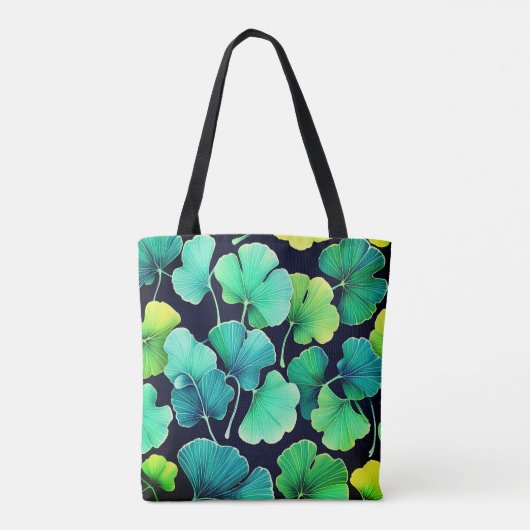Ginko biloba bladeren tote bag (Achterkant)