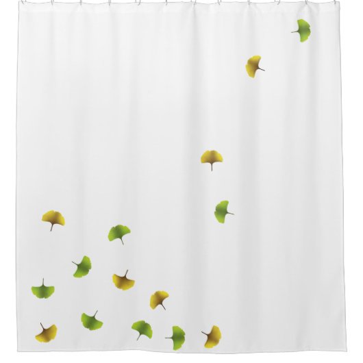 Ginko blad douchegordijn (Voorkant)