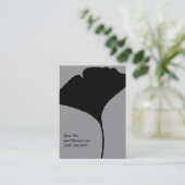 Ginko Leaf Calling Card Contactkaartje (Staand voorkant)