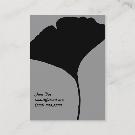 Ginko Leaf Calling Card Contactkaartje (Voorkant)