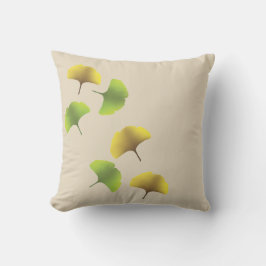 Ginko leaf throw pillow buitenkussen