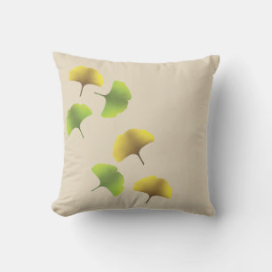Ginko leaf throw pillow buitenkussen