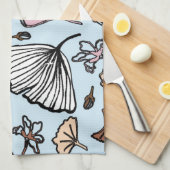 Ginkobladeren Theedoek (Quarter Fold)