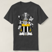 Ginn Coat of Arms Family Crest T-shirt (Design voorkant)