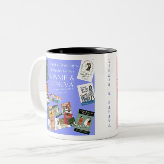 Ginnie & Genève - Timeless Book Series Two-Tone Co Tweekleurige Koffiemok (Voorkant links)