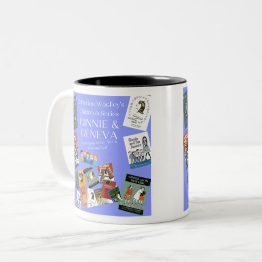 Ginnie & Genève - Timeless Book Series Two-Tone Co Tweekleurige Koffiemok (Voorkant links)