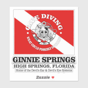 Ginnie Springs (best caves) Sticker
