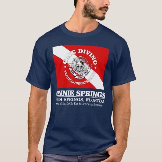 Ginnie Springs (best caves) T-shirt (Voorkant)