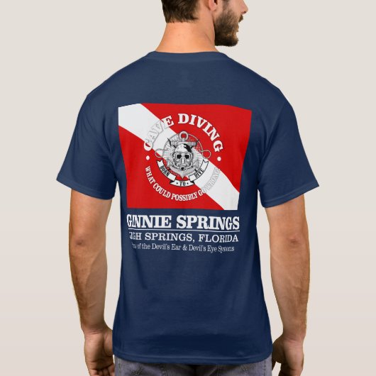 Ginnie Springs (best caves) T-shirt (Achterkant)