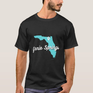 Ginnie Springs Florida Kaart Geheugen Natuurlijke T-shirt