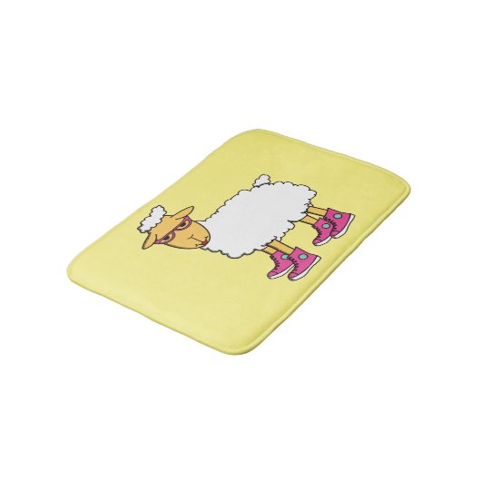 Ginny de schapen badmat (Gekanteld)